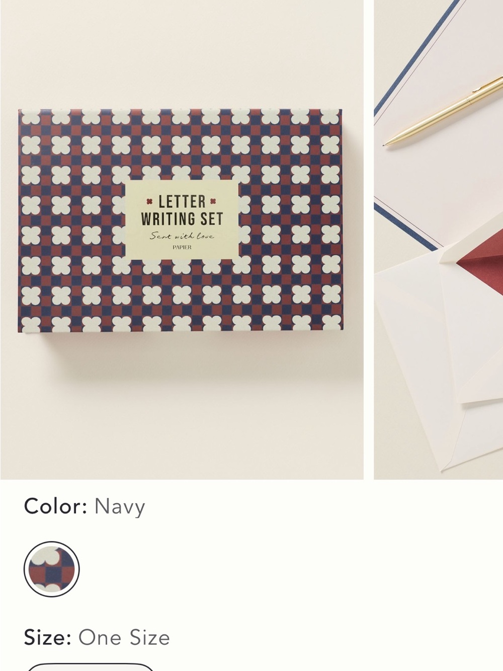 Anthropologie Letter Writing Set